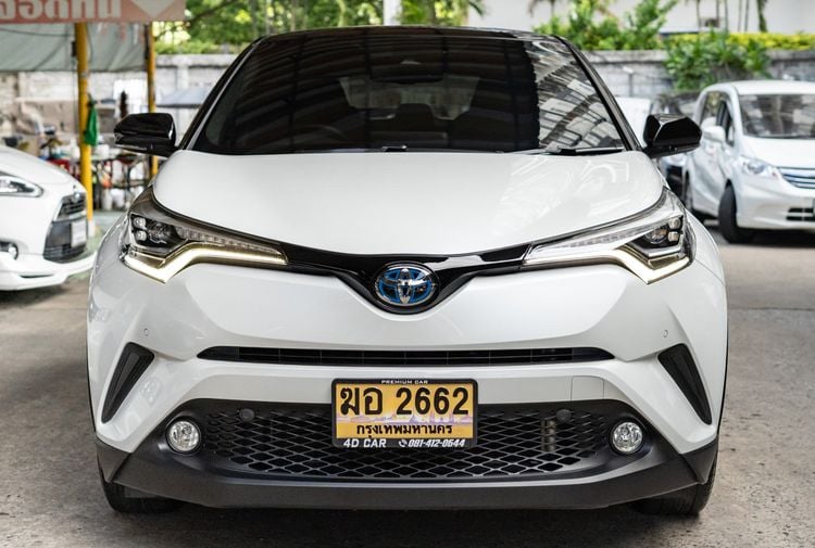 Toyota C-HR 2023 1.8 Hybrid Premium Safety Utility-car ไฮบริด ไม่ติดแก๊ส เกียร์อัตโนมัติ ขาว