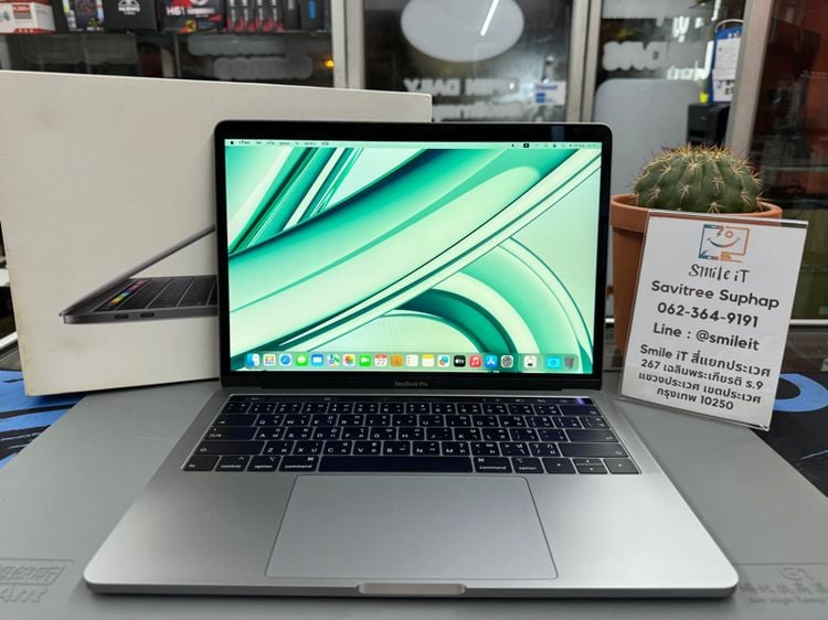 Apple Macbook Pro 13 Inch แมค โอเอส 8 กิกะไบต์ MacBook Pro 13” 2019 TouchBar core i5 ram 8 ssd 128 ครบกล่อง