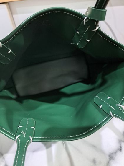 กระเป๋า goyard สีเขียว 11"×8" หนังแท้ มีเลขมีใบลูก 490บาทรวมส่ง รูปที่ 5