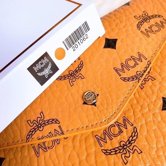 MCM Visetos Monogram Envelope Pouch Clutch VIP Gift จากเกาหลี  รูปที่ 3