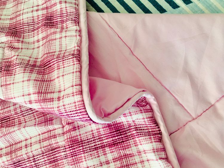 ผ้าห่ม ขนาด 4.5ฟุต สีม่วงลายสก็อต (Made in China) มือสองสภาพดี สินค้าญี่ปุ่น-เกาหลีแท้ รูปที่ 7