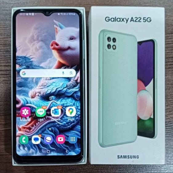Samsung Galaxy A22 128 GB Sumsung A22 5G สีเขียว