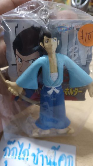 พวงกุญแจ โมเดลจากเรื่องลูแปง Banpresto Lupin III Key Chain Portachiavi " Goemon " Figure Anime Japan งานตู้ญี่ปุ่น วินเทจ รูปที่ 4