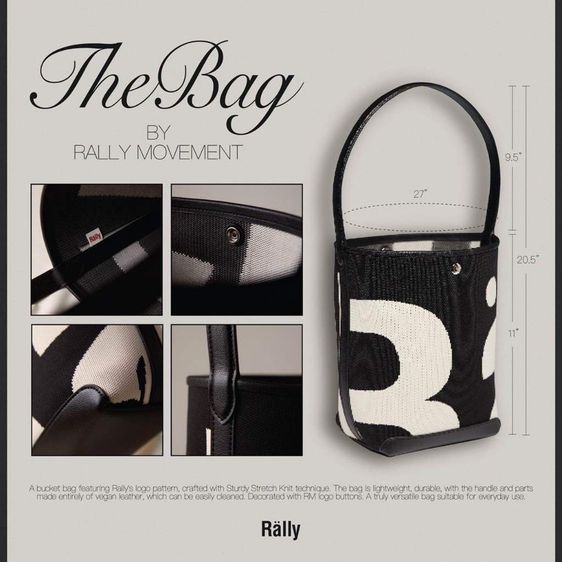 Rally The Bag กระเป๋า Rally Movement สีดำ ( Lot ล่าสุด) รูปที่ 3