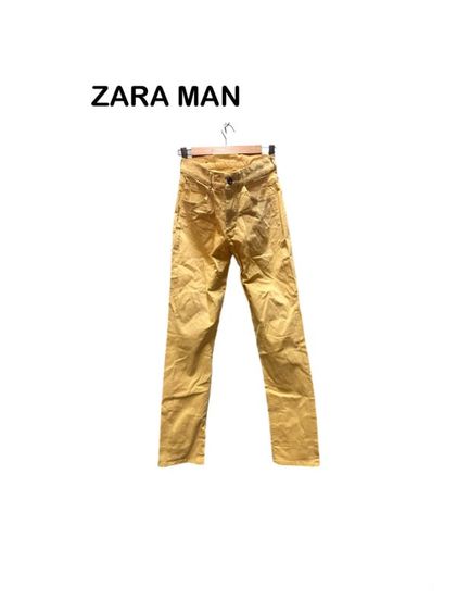 💙 ZARA MAN กางเกงซิปหน้าผ้า cotton ใหม่มาก (ตัดป้าย
