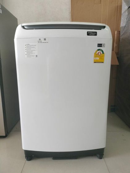 เครื่องซักผ้าถังเดี่ยว samsung ระบบอินเวอร์เตอร์ 16 กิโลกรัมเป็นสินค้าใหม่ตัวโชว์ยังไม่ผ่านการใช้งานราคา 5990 บาท