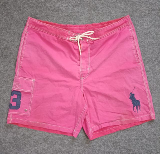 กางเกงเล่นน้ำ Polo Ralph Lauren Big Pony สีชมพู ป้าย XL  รูปที่ 1
