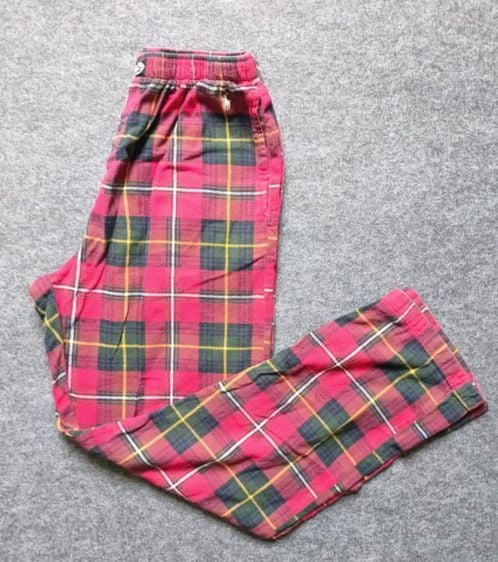 กางเกงขายาว Polo Ralph Lauren sleepwear ลายสก๊อตแดง ป้าย M รูปที่ 1
