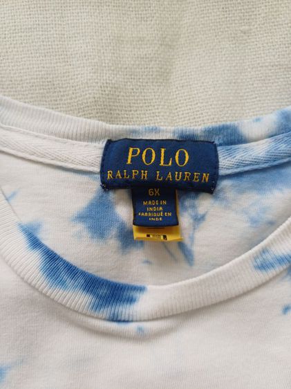 Polo Ralph Lauren Tie-Dye Print Kids T-shirt Dress Size 6X 125cm รูปที่ 7