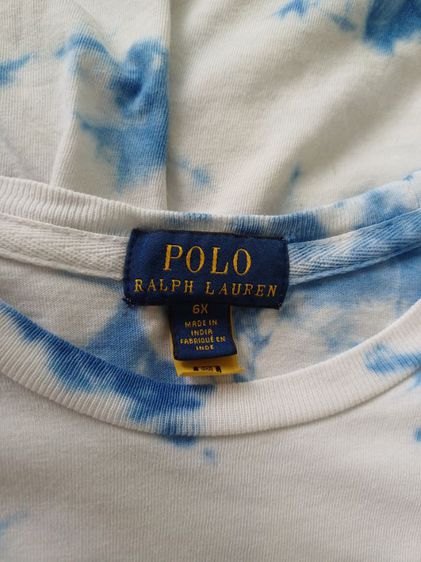 Polo Ralph Lauren Tie-Dye Print Kids T-shirt Dress Size 6X 125cm รูปที่ 12