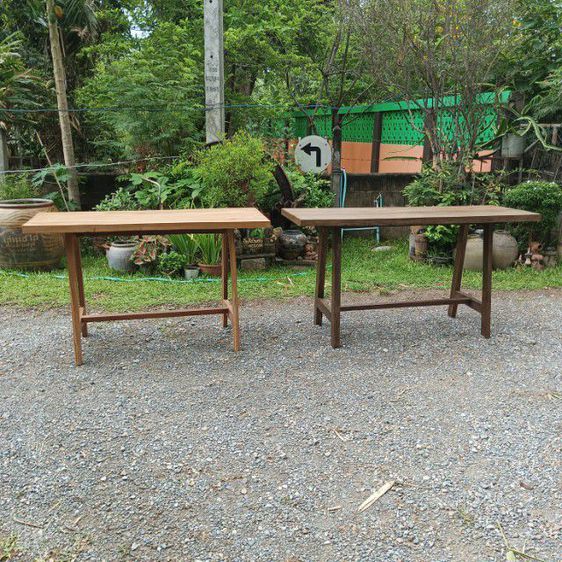 โต๊ะใหม่ทำจากไม้เก่า หน้าโต๊ะไม้สักขาไม้เนืัอแข็ง ราคา1600และ1800บาท รูปที่ 2