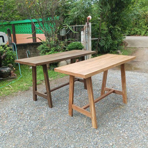 โต๊ะใหม่ทำจากไม้เก่า หน้าโต๊ะไม้สักขาไม้เนืัอแข็ง ราคา1600และ1800บาท รูปที่ 4