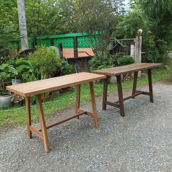 โต๊ะใหม่ทำจากไม้เก่า หน้าโต๊ะไม้สักขาไม้เนืัอแข็ง ราคา1600และ1800บาท รูปที่ 1