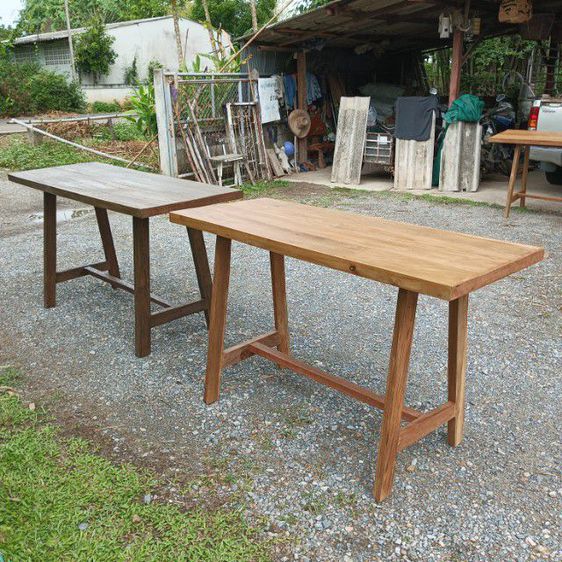 โต๊ะใหม่ทำจากไม้เก่า หน้าโต๊ะไม้สักขาไม้เนืัอแข็ง ราคา1600และ1800บาท รูปที่ 8