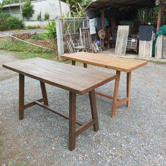 โต๊ะใหม่ทำจากไม้เก่า หน้าโต๊ะไม้สักขาไม้เนืัอแข็ง ราคา1600และ1800บาท รูปที่ 7