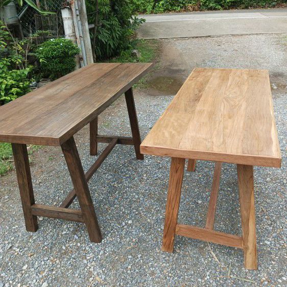 โต๊ะใหม่ทำจากไม้เก่า หน้าโต๊ะไม้สักขาไม้เนืัอแข็ง ราคา1600และ1800บาท รูปที่ 6