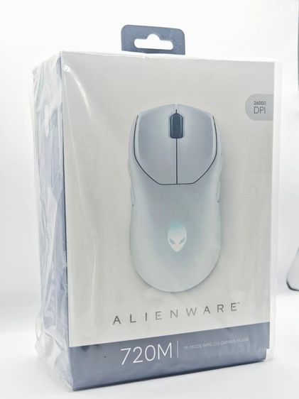 Alienware AW720M เมาส์สำหรับเล่นเกม แม่นยำขีดสุด 3 โหมดการเชื่อมต่อ Tri-Mode มีสาย ไร้สาย USB-C  Bluetooth สี Lunar Light
