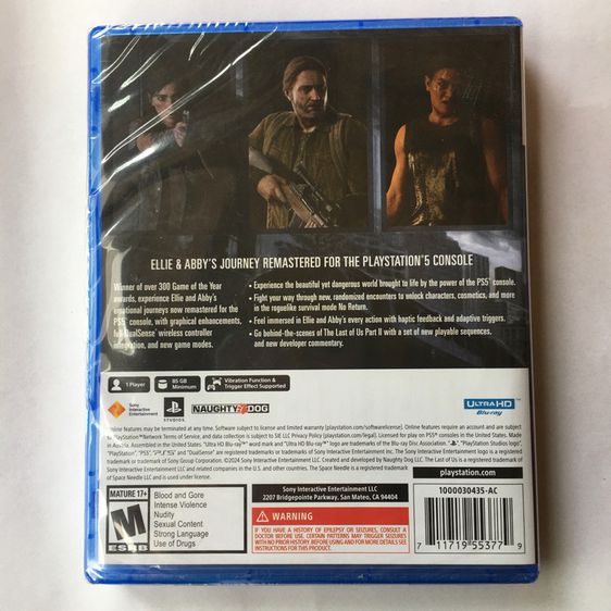 แผ่นเกม PS5 The Last Of Us Part2 Remastered มือ2 รูปที่ 2