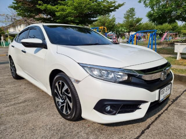 Honda Civic 2016 1.8 EL i-VTEC Sedan เบนซิน ไม่ติดแก๊ส เกียร์อัตโนมัติ ขาว