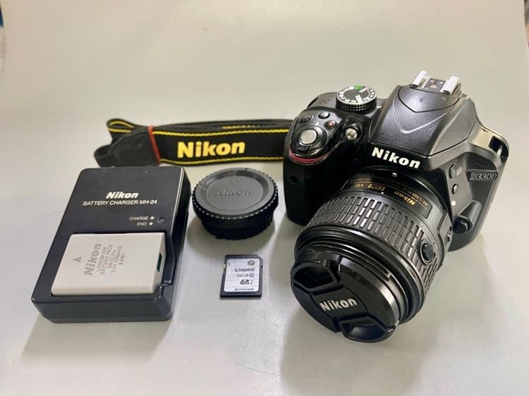 กล้อง DSLR ขายNikon D3300 เลนส์ Nikon Lens AF-S 18-55 mm. VR ราคาพิเศษ