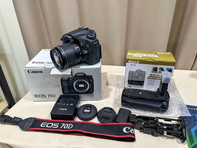กล้อง Canon EOS 70D และ Lens Cannon 18-55 IS สภาพหล่อๆ พร้อมของแถม ให้หมดไม่มีกั้ก สอบถามได้นะครับ รูปที่ 1