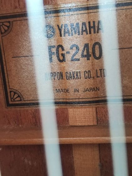 ขายYamaha FG-240 ป้ายเขียว โปร่งวินเทจมือสองจากญี่ปุ่น สภาพสวยclassic มาพร้อมกระเป๋า 
 รูปที่ 14