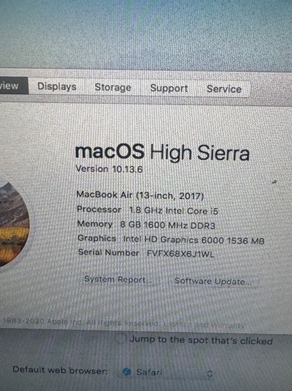 Mac book air 13-inch 2017 รูปที่ 10