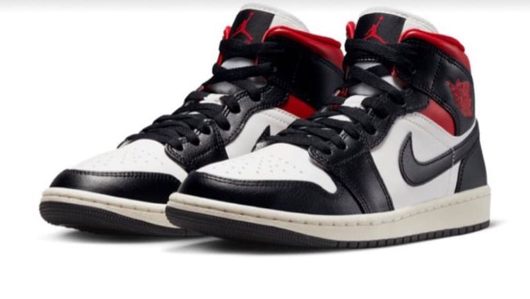 รองเท้าออกกำลังกาย ไม่ระบุ หลากสี Nike Air Jordan 1 Mid Gym Red Black Toe
