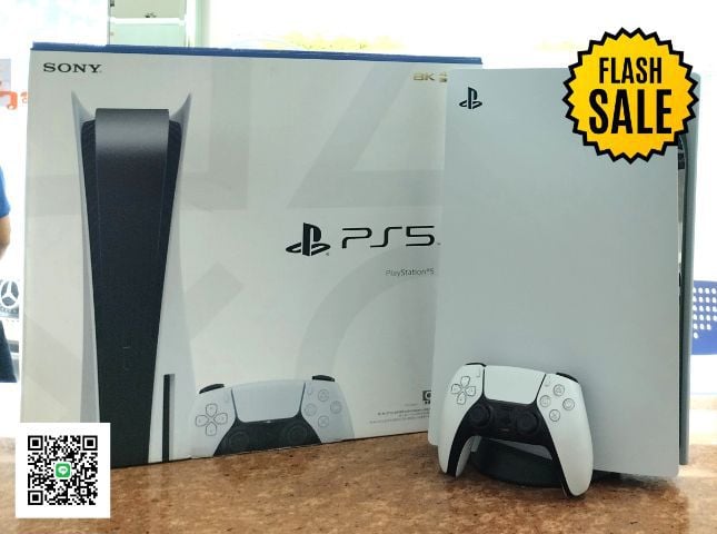 เครื่องเกมส์โซนี่ เพลย์สเตชั่น PS5 (Playstation 5) เชื่อมต่อไร้สายได้ Sony PlayStation 5 Standard โมเดล : CFI-1218A 01