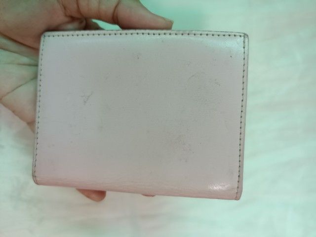 กระเป๋าใส่บัตรหนังแท้สีชมพู OFM รูปที่ 3