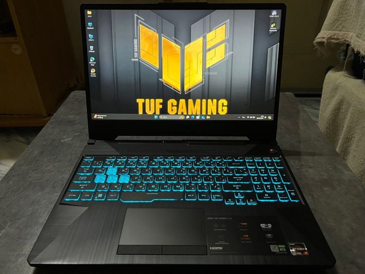 TUF Gaming วินโดว์ 16 กิกะไบต์ อื่นๆ ใช่ ขาย Note Book ASUS TUF A15 FX506ICB-HN103W R7-4800H Ram 16gb RTX 3050 4 GB GDDR6 512gb SSD M.2 สภาพสวยๆ เลยครับผม