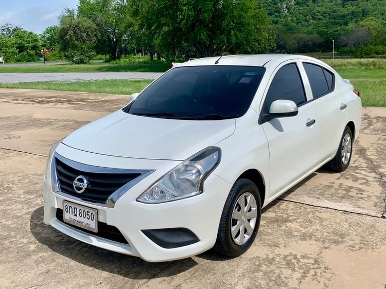 Nissan Almera 2019 1.2 E Sedan เบนซิน ไม่ติดแก๊ส เกียร์อัตโนมัติ ขาว รูปที่ 1