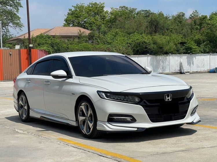 Honda Accord 2019 Sedan ไฮบริด เกียร์อัตโนมัติ ขาว รูปที่ 1