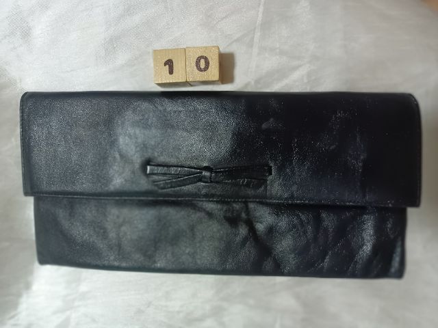 กระเป๋าถือหนังแท้สีดำ Jane shilton รูปที่ 1