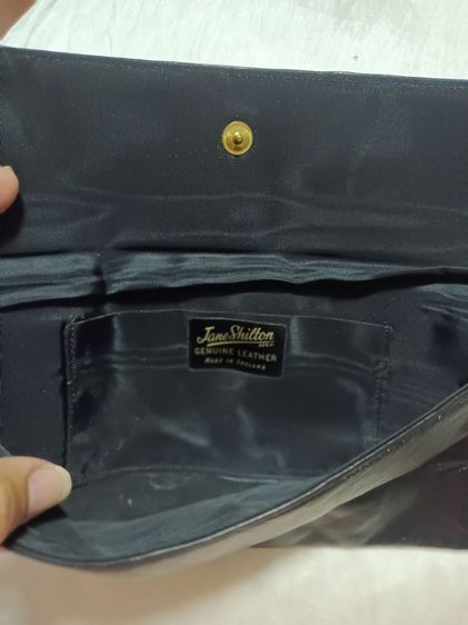 กระเป๋าถือหนังแท้สีดำ Jane shilton รูปที่ 2