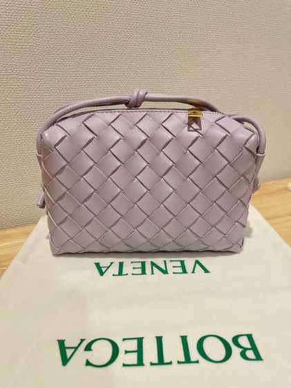 หนังแท้ หญิง ม่วง Bottega Veneta รุ่น Mini Loop Camera Bag