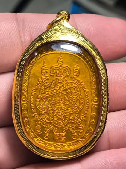 เหรียญเสือเผ่น หลวงพ่อสุด วัดกาหลง สมุทรสาคร เสาร์5 ปี2523 กรรมการกะไหล่ทองลงยาสีแดง รูปที่ 4