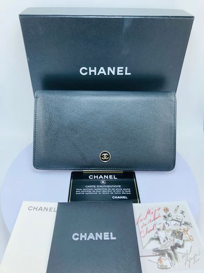 หนังแท้ ไม่ระบุ ดำ Chanel wallet (670369)