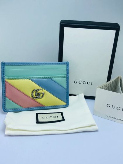 หนังแท้ หญิง หลากสี Gucci GG marmont cardholder (670360)