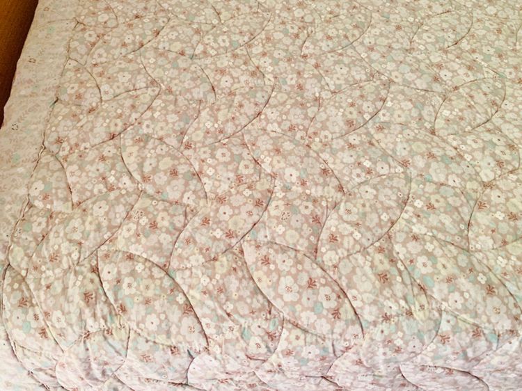 ผ้าห่ม ขนาด 4.5-5ฟุต สีน้ำตาลลายดอกวินเทจ ยี่ห้อ JUNGON มือสองสภาพดี สินค้าญี่ปุ่น-เกาหลีแท้ รูปที่ 6