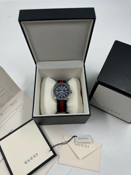 หลากสี นาฬิกาGucci watch GG2570 สายน้ำเงินแดง Y18
