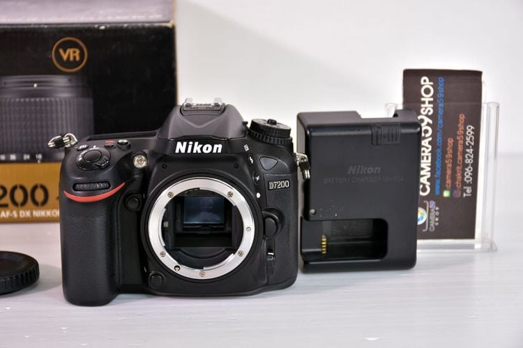 กล้อง DSLR ไม่กันน้ำ Nikon D7200 WiFi 24.2PM สวยๆเมนูไทย ครบกล่อง  Nikon D7200 มี Wi-Fi และ NFC ในตัว ละเอียด 24.2 ล้าน 