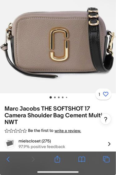 Marc Jacobs The Softshot 21 Cement Multi รูปที่ 3