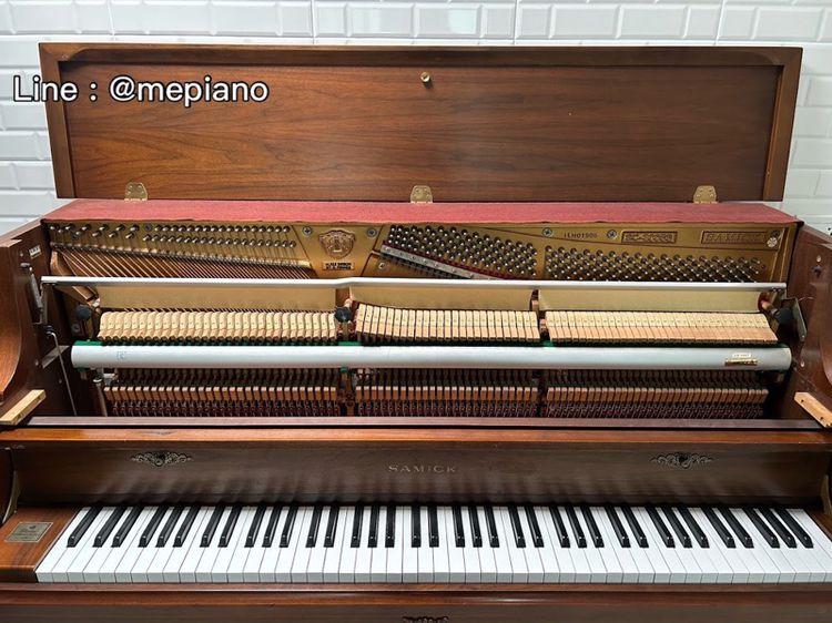 SAMICK อัพไรท์เปียโน สภาพสวยสะอาด upright piano เปียโนอัพไรท์ Samick วิวเทจ samick piano piano piano เปียโน เปียโน รูปที่ 3