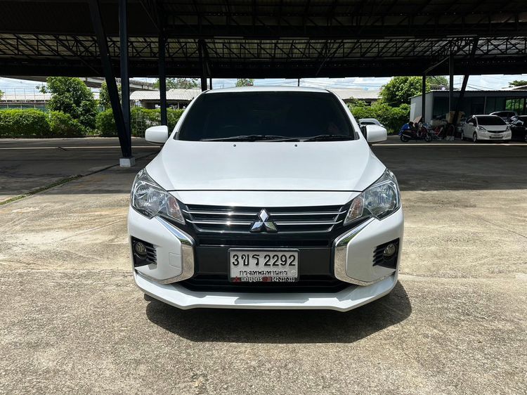 Mitsubishi Attrage 2020 1.2 GLX Sedan เบนซิน ไม่ติดแก๊ส เกียร์อัตโนมัติ ขาว รูปที่ 3