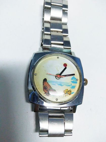 อื่นๆ เงิน นาฬิกาไขลานดุ๊กดิ๊ก Bernard Schaffel Swiss made
