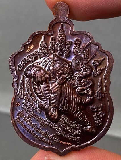 เหรียญเสมาหัวเสือ“ รุ่น พยัคฆ์แสนพันล้าน หลวงปู่แสน ปสนฺโน อายุ ๑๑๒ ปี วัดบ้านหนองจิก จ.ศรีสะเกษ  รูปที่ 6