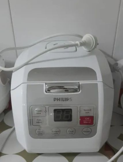 Philips หม้อหุงข้าวดิจิตอล รุ่น HD3030 1 ลิตร สีขาว
