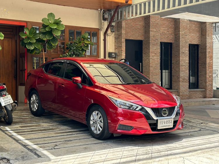 Nissan Almera 2020 1.2 V Sedan เบนซิน ไม่ติดแก๊ส เกียร์อัตโนมัติ แดง รูปที่ 4