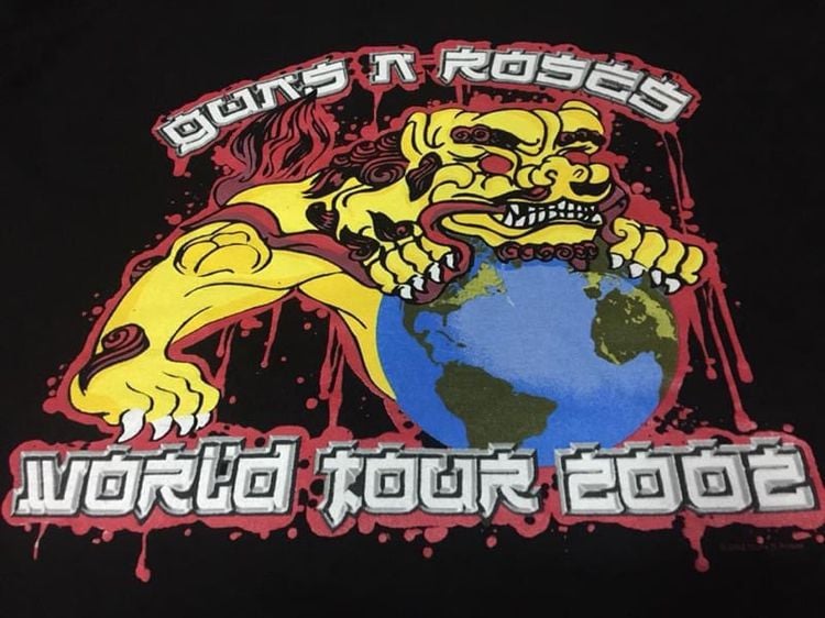 เสื้อ Gun n Rose tour 2002